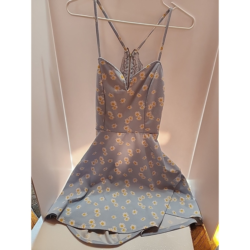 No Boundaries Girls Floral Spaghetti Straps Dress Xxl/2xg (19) Youth
